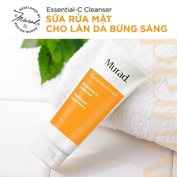 Murad Essential C Cleanser dành riêng cho da khô, da thường và da hỗn hợp