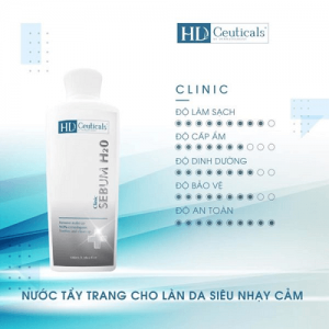 Nước tẩy trang HD Ceuticals Clinic Sebum H2O dành cho da siêu nhạy cảm