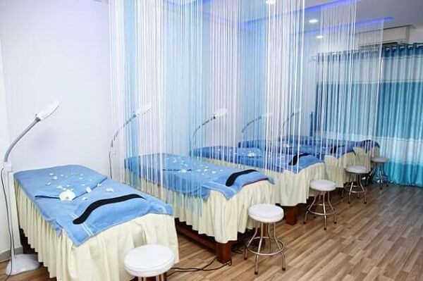 Phòng điều trị của Go Spa được sắp xếp rộng rãi, đảm bảo sự riêng tư