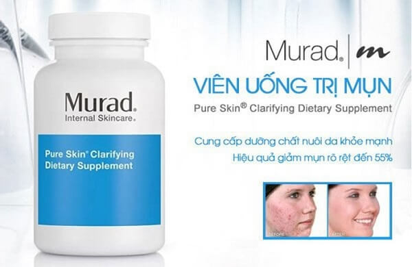 Viên uống trị mụn Murad Pure Skin Dietary Supplement