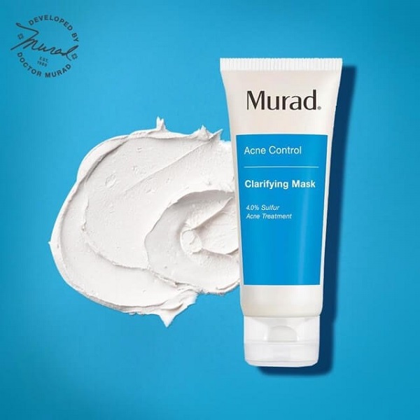Murad Clarifying Mask có chất kem màu trắng đục, mùi dễ chịu, thư giãn khi đắp mặt nạ