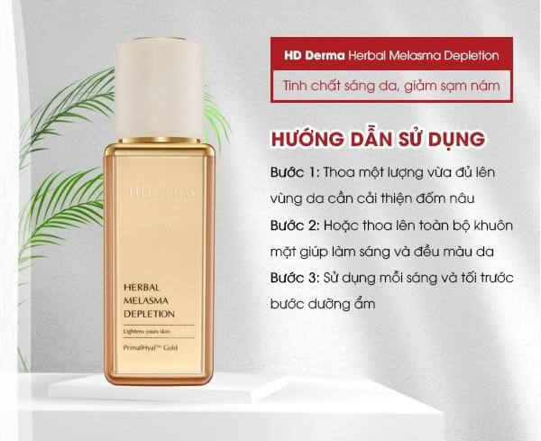 Hướng dẫn sử dụng Herbal Melasma Depletion Premium Hướng dẫn sử dụng Herbal Melasma Depletion Premium