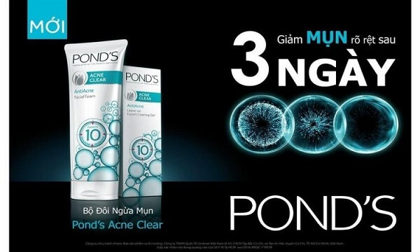 Pond’s có hiệu quả trị mụn trong thời gian cực kì ngắn - 3 ngày