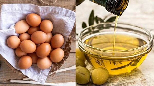 Trứng gà và dầu oliu vừa giúp trị mụn vừa giúp dưỡng da